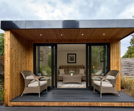 3mx4m garden studio with overhang