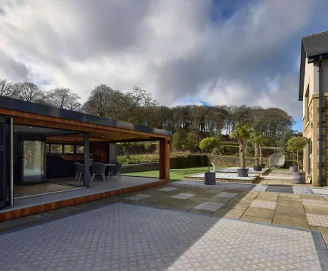 Cedar garden studio rear garden