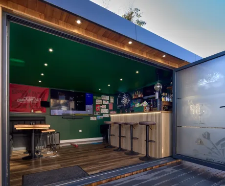 Garden studio interior