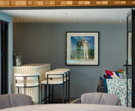 Internal cedar garden studio