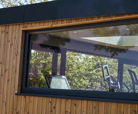 Window in garden studio